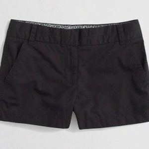 NWT - J Crew Chino City Fit Shorts - Black - Size 0 - 3" Inseam - NEW